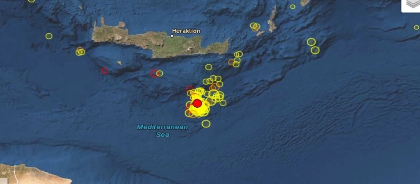 Κρήτη: Νέος σεισμός νοτίως του νησιού